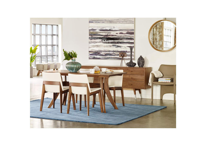BC-1016-05 Deco Dining Chair Cream White PVC - Set Of Two