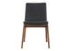 BC-1016-48 Deco Dining Chair Ebony PVC - Set Of Two
