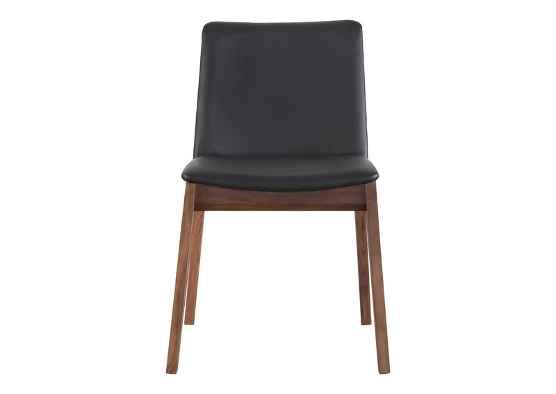 BC-1016-48 Deco Dining Chair Ebony PVC - Set Of Two