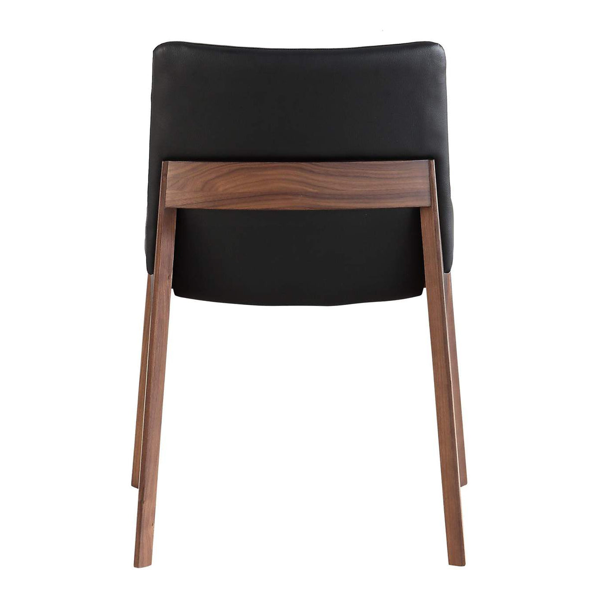 BC-1016-48 Deco Dining Chair Ebony PVC - Set Of Two