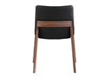 BC-1016-48 Deco Dining Chair Ebony PVC - Set Of Two