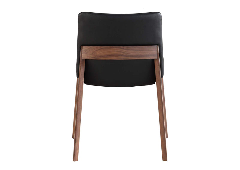 BC-1016-48 Deco Dining Chair Ebony PVC - Set Of Two