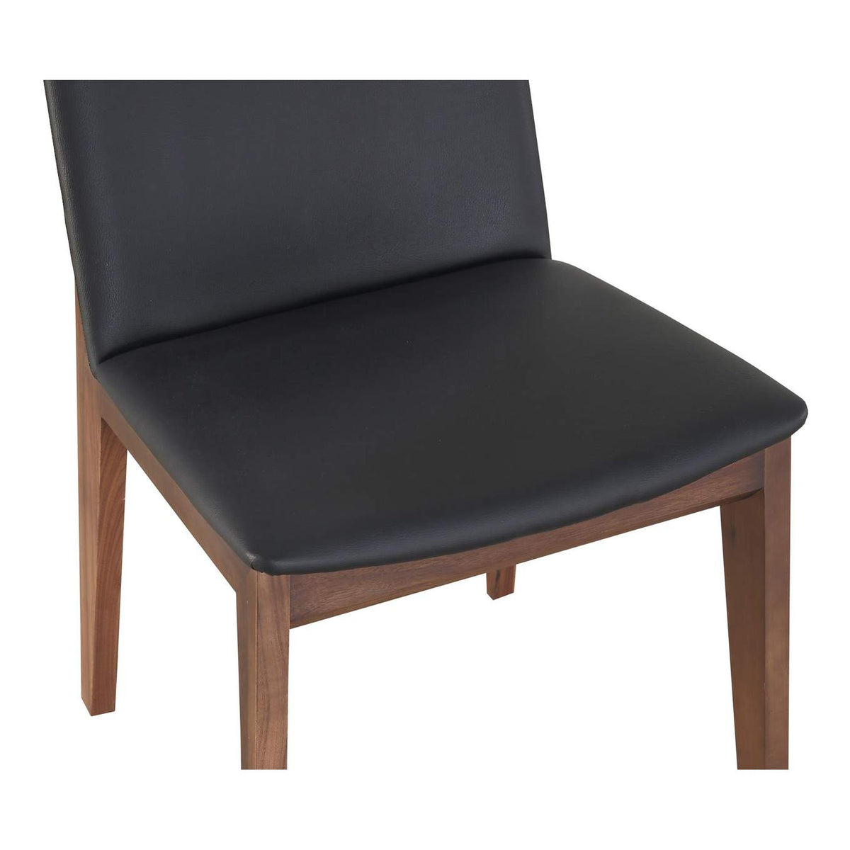 BC-1016-48 Deco Dining Chair Ebony PVC - Set Of Two