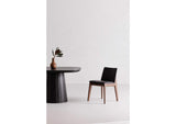 BC-1016-48 Deco Dining Chair Ebony PVC - Set Of Two