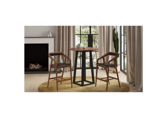 BC-1033-03 Tri - Mesa Bar Table Brown