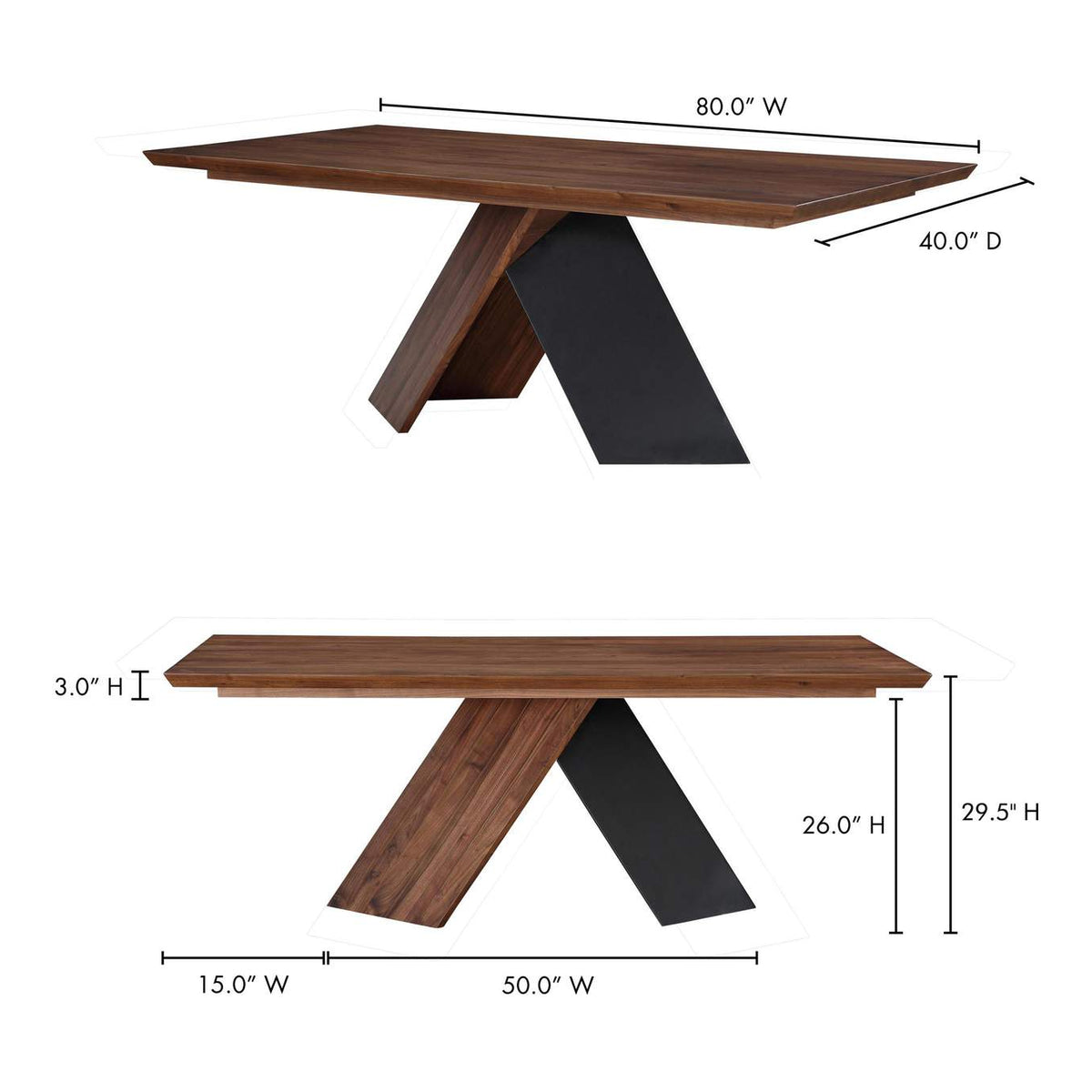 BC-1043-03-0 Axio Dining Table Brown