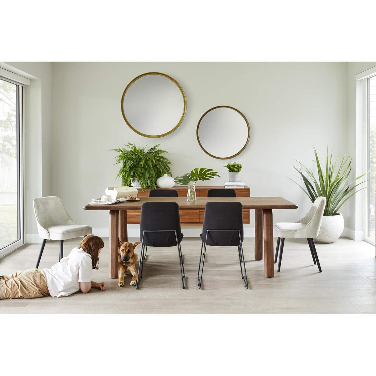 BC-1046-03 Malibu Dining Table Walnut