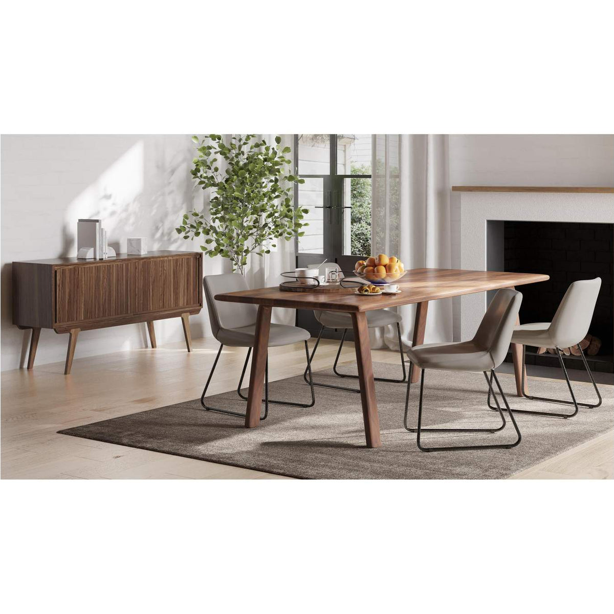 BC-1046-03 Malibu Dining Table Walnut