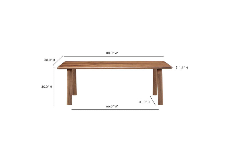 BC-1046-03 Malibu Dining Table Walnut