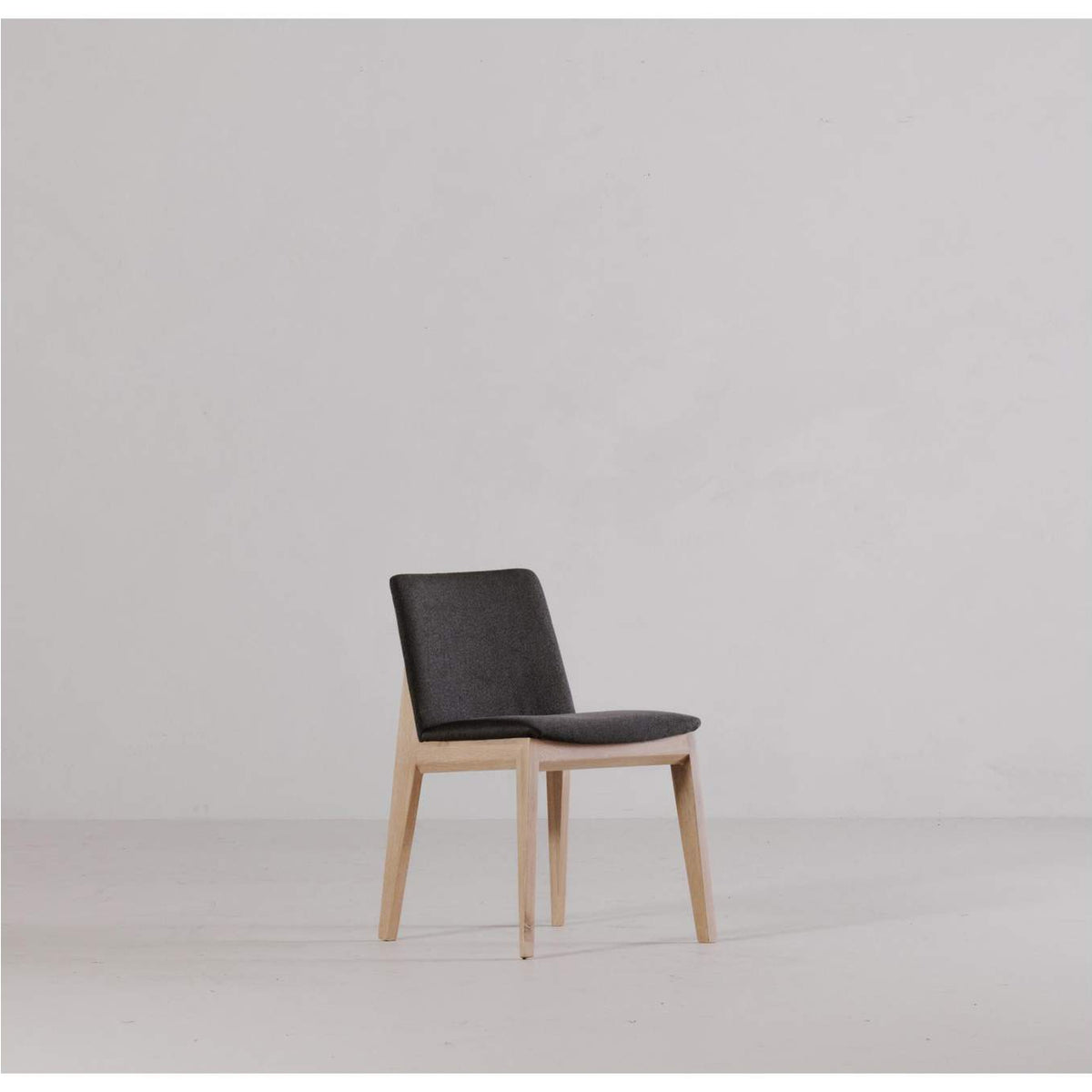 BC-1086-25 Deco Oak Dining Chair Dark Grey - Set Of Two