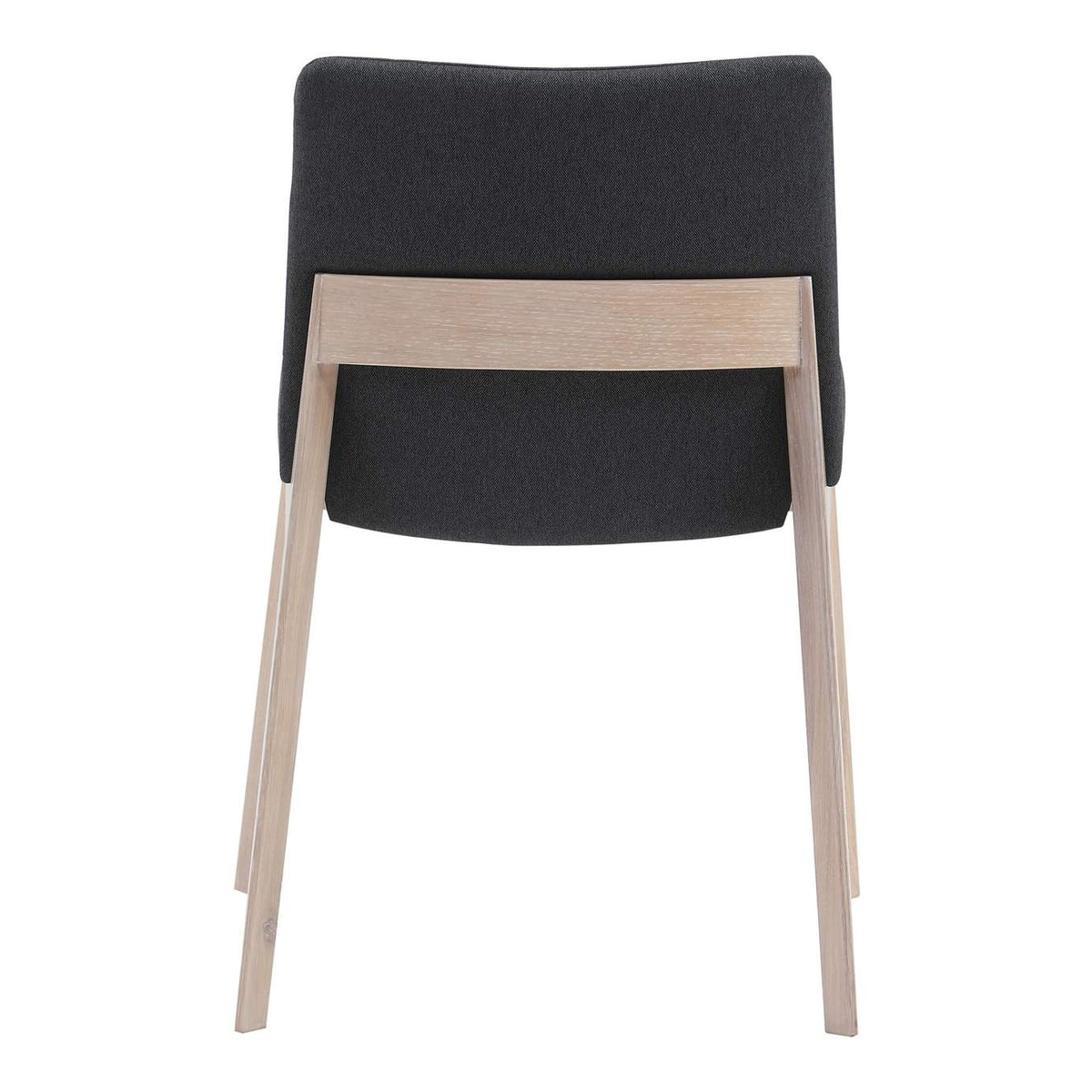 BC-1086-25 Deco Oak Dining Chair Dark Grey - Set Of Two