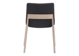 BC-1086-25 Deco Oak Dining Chair Dark Grey - Set Of Two