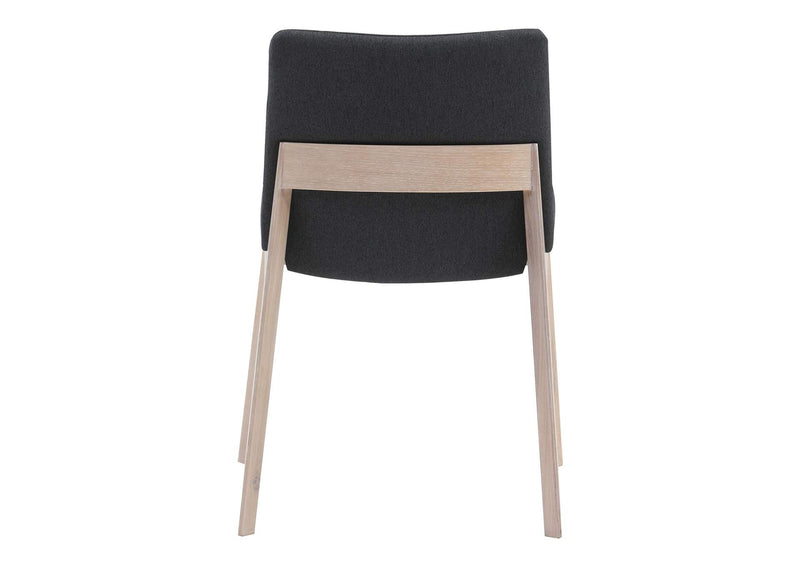 BC-1086-25 Deco Oak Dining Chair Dark Grey - Set Of Two