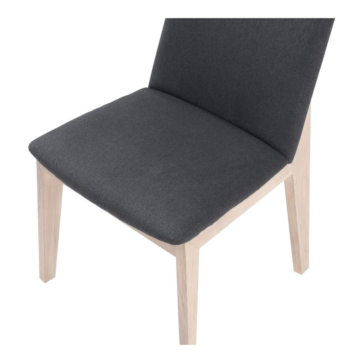 BC-1086-25 Deco Oak Dining Chair Dark Grey - Set Of Two