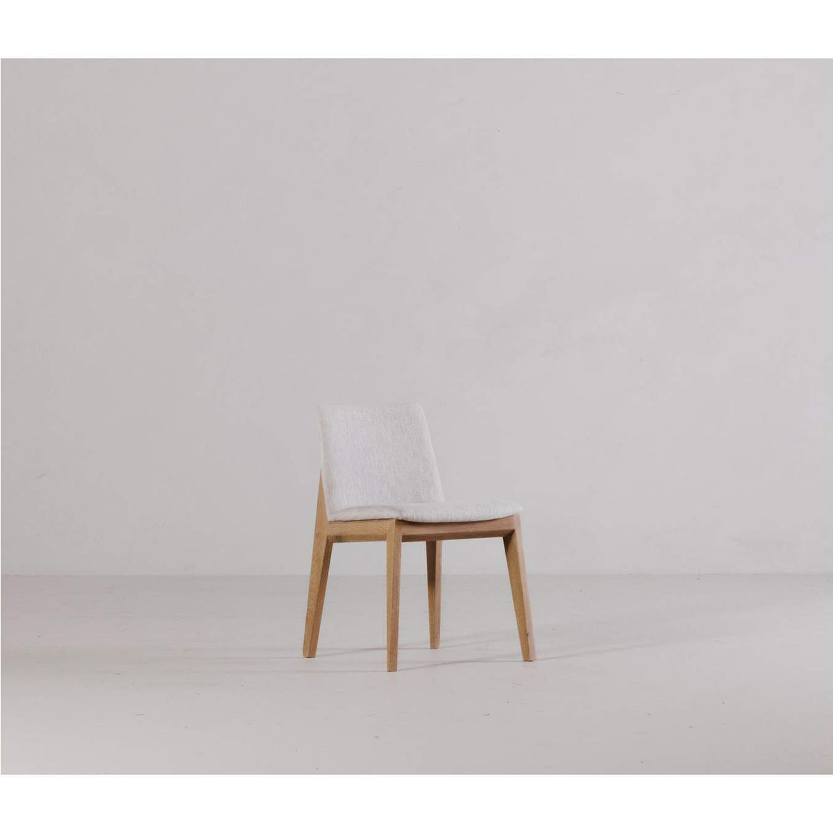 BC-1086-29 Deco Oak Dining Chair Light Grey - Set Of Two