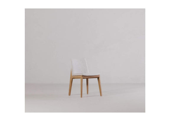 BC-1086-29 Deco Oak Dining Chair Light Grey - Set Of Two