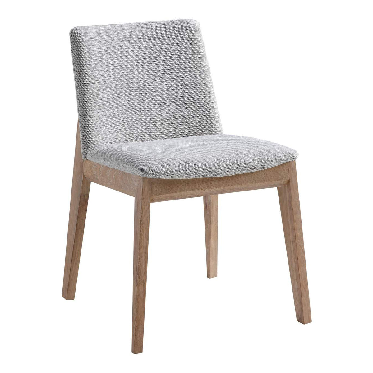 BC-1086-29 Deco Oak Dining Chair Light Grey - Set Of Two
