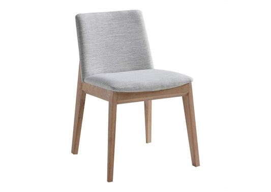 BC-1086-29 Deco Oak Dining Chair Light Grey - Set Of Two