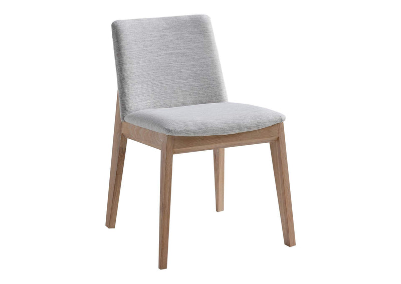 BC-1086-29 Deco Oak Dining Chair Light Grey - Set Of Two