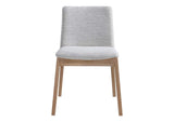 BC-1086-29 Deco Oak Dining Chair Light Grey - Set Of Two