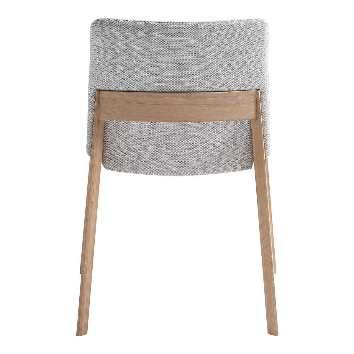 BC-1086-29 Deco Oak Dining Chair Light Grey - Set Of Two