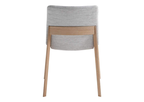BC-1086-29 Deco Oak Dining Chair Light Grey - Set Of Two