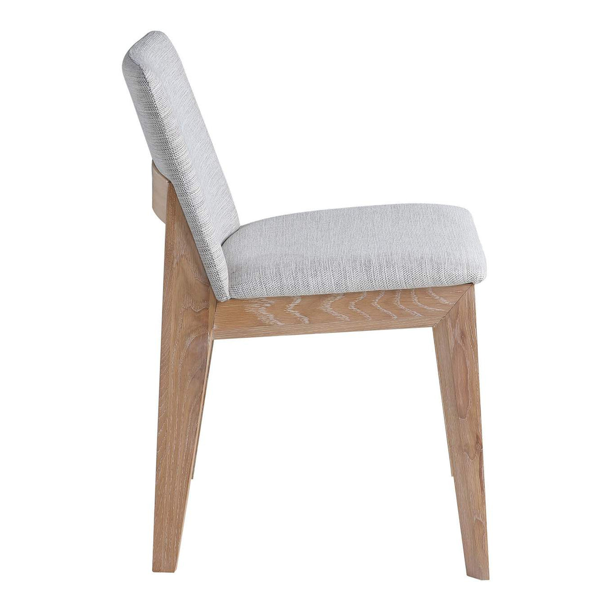 BC-1086-29 Deco Oak Dining Chair Light Grey - Set Of Two