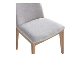BC-1086-29 Deco Oak Dining Chair Light Grey - Set Of Two
