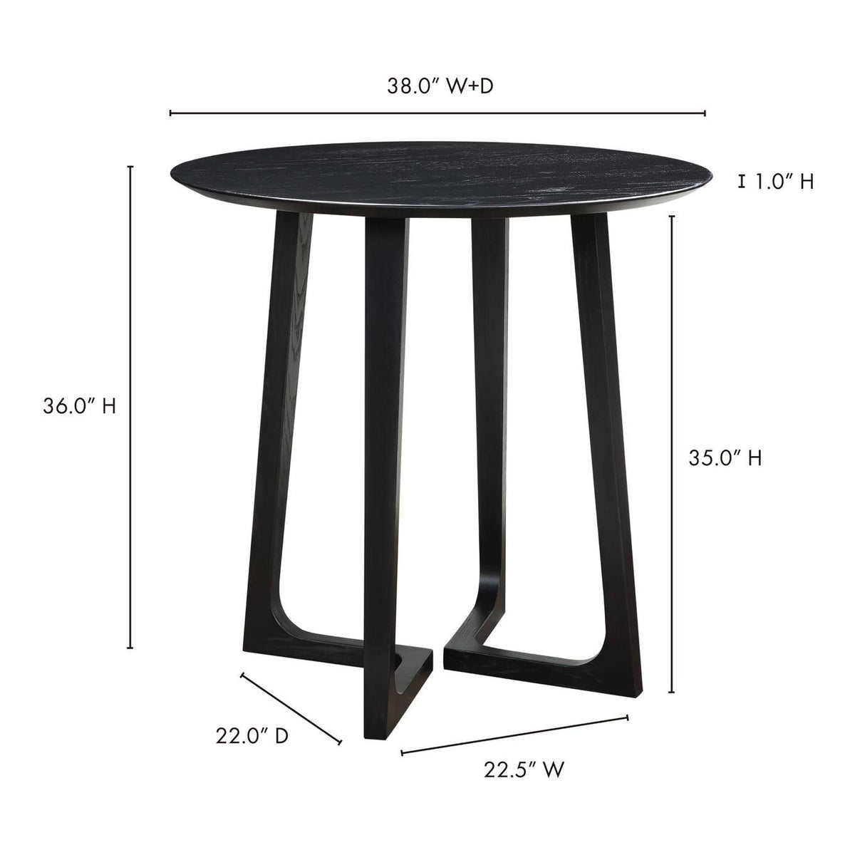 BC-1089-02-0 Godenza Counter Table Black