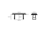 BC-1099-02-0 Silas Dining Table Black Ash