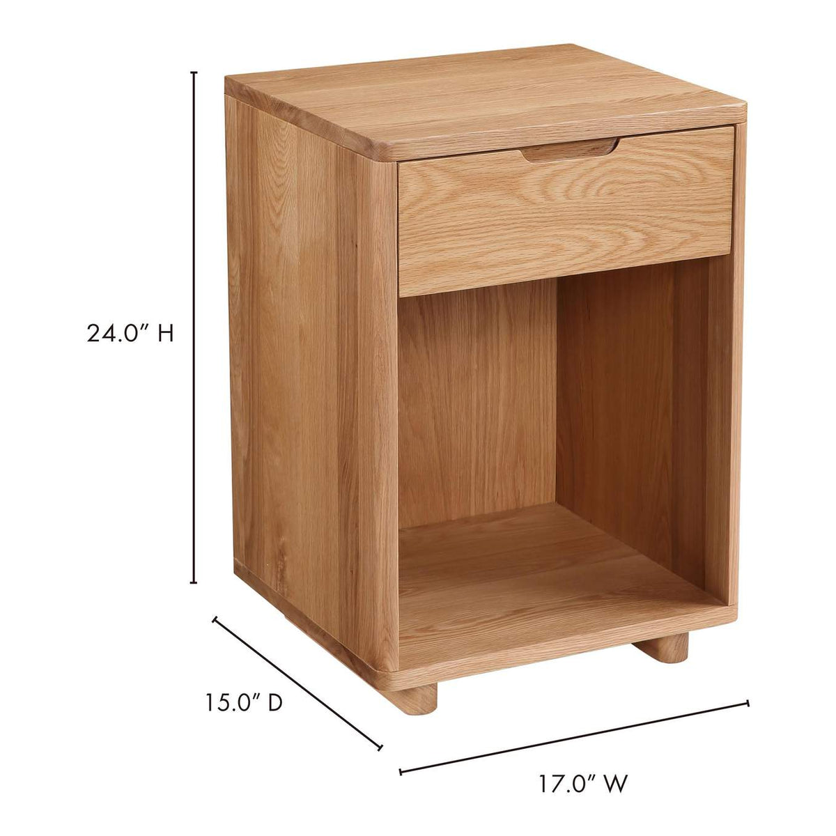 BC-1104-24 Osamu Nightstand Natural Oak