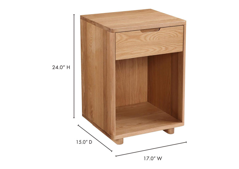 BC-1104-24 Osamu Nightstand Natural Oak