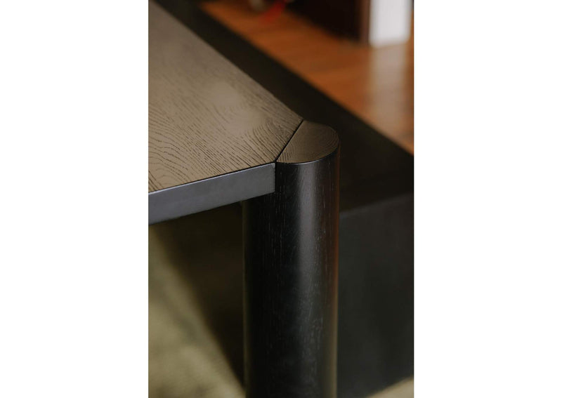 BC-1111-02-0 Post Small Dining Table Black
