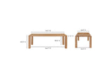 BC-1111-18-0 Post Small Dining Table Natural Oak