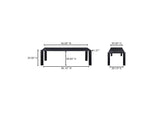 BC-1112-02-0 Post Large Dining Table Black