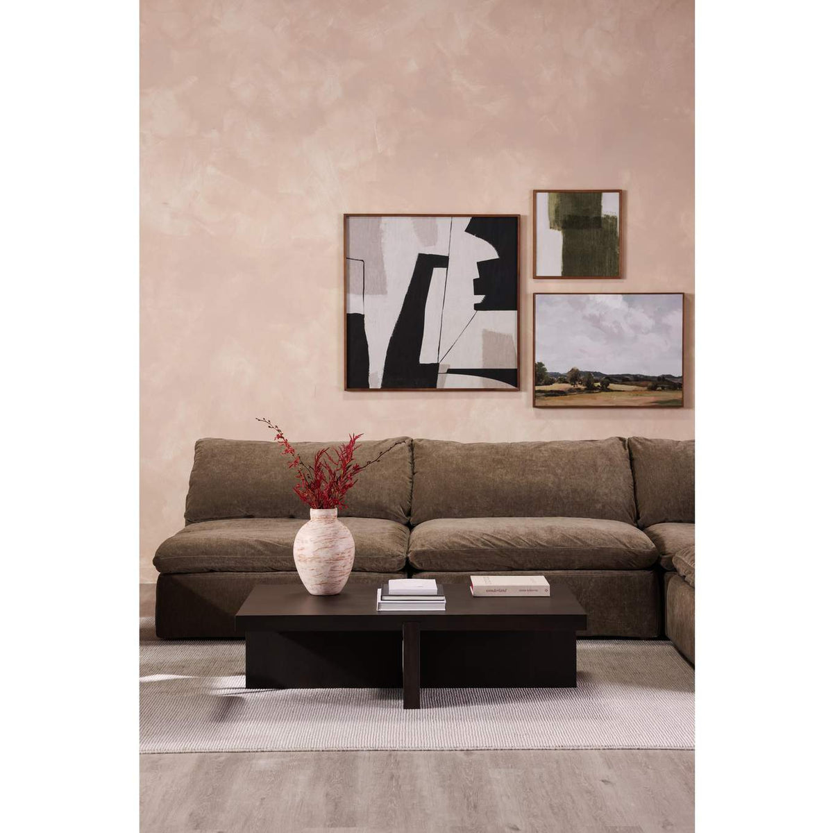 BC-1116-21 Folke Rectangular Coffee Table Dark Brown