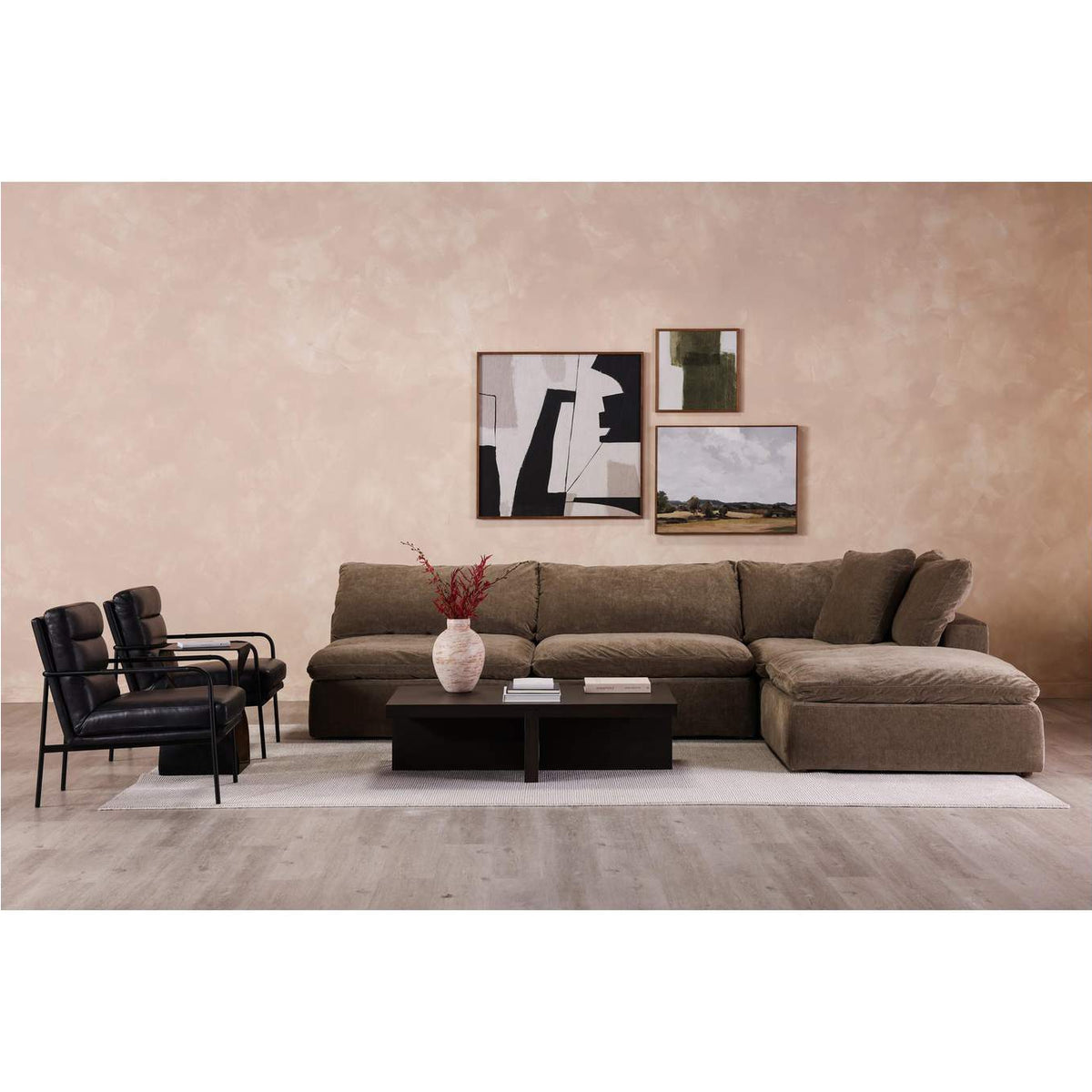 BC-1116-21 Folke Rectangular Coffee Table Dark Brown