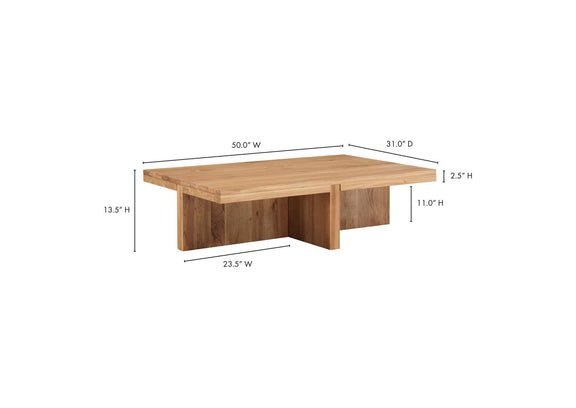 BC-1116-24 Folke Rectangular Coffee Table Natural