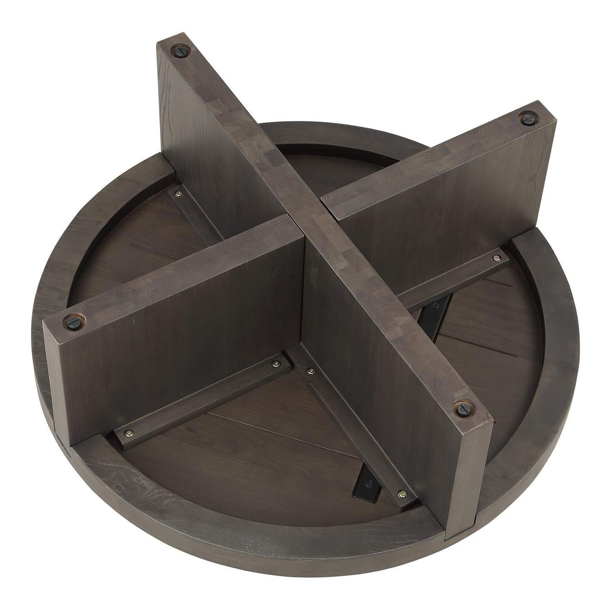 BC-1117-21 Folke Round Coffee Table Dark Brown
