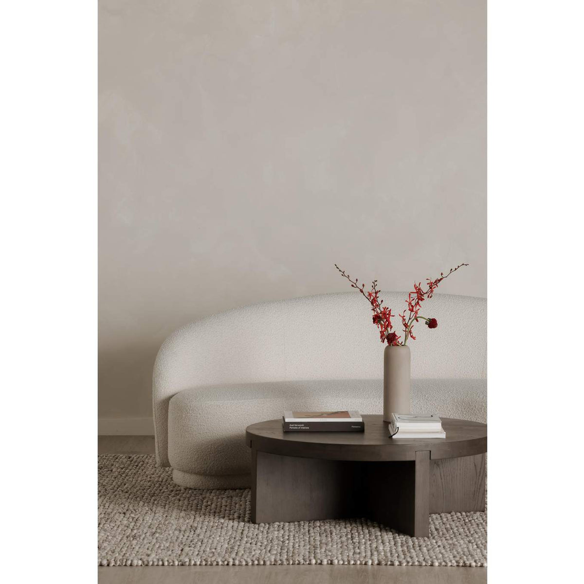 BC-1117-21 Folke Round Coffee Table Dark Brown
