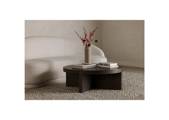 BC-1117-21 Folke Round Coffee Table Dark Brown