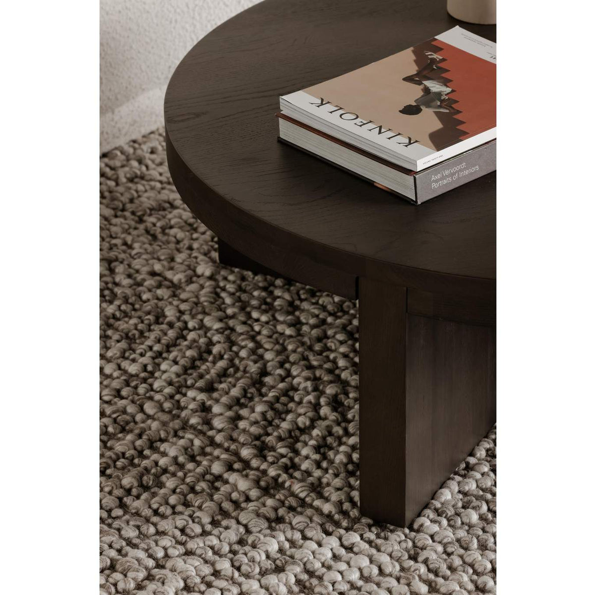 BC-1117-21 Folke Round Coffee Table Dark Brown
