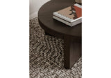 BC-1117-21 Folke Round Coffee Table Dark Brown