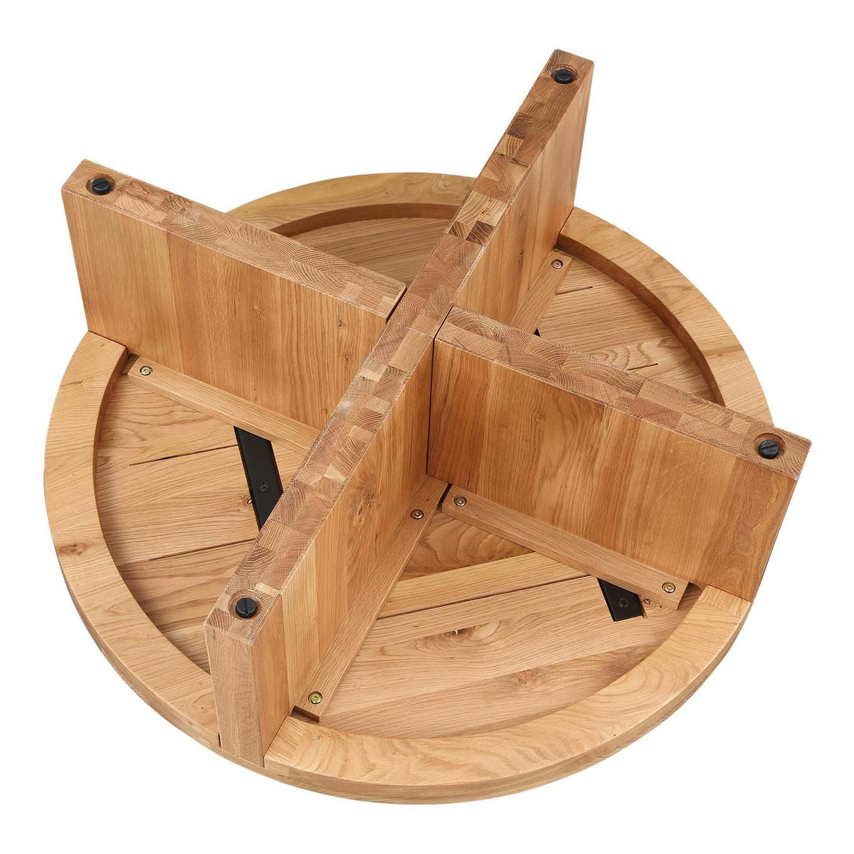 BC-1117-24 Folke Round Coffee Table Natural Oak