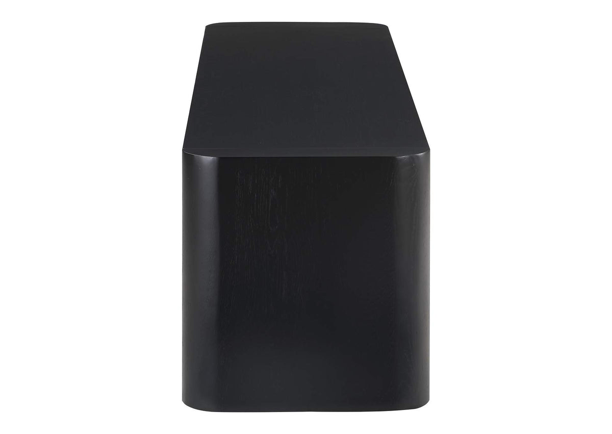 BC-1121-02-0 Post Large Dining Bench Black