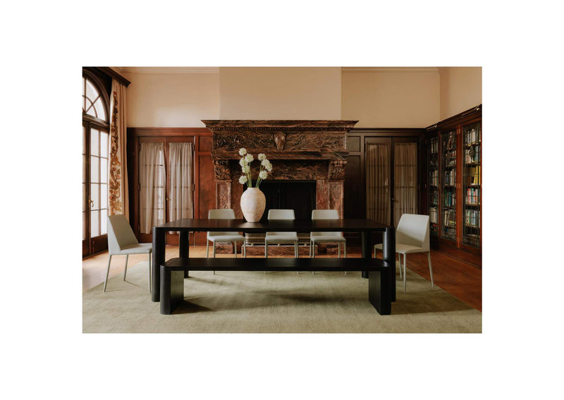 BC-1121-02-0 Post Large Dining Bench Black