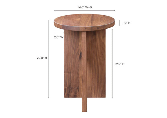 BC-1122-03 Grace Accent Table Walnut Brown