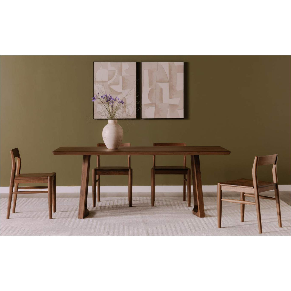 BC-1123-03 Owing Dining Chair Walnut Brown - Set Of Two