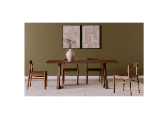 BC-1123-03 Owing Dining Chair Walnut Brown - Set Of Two