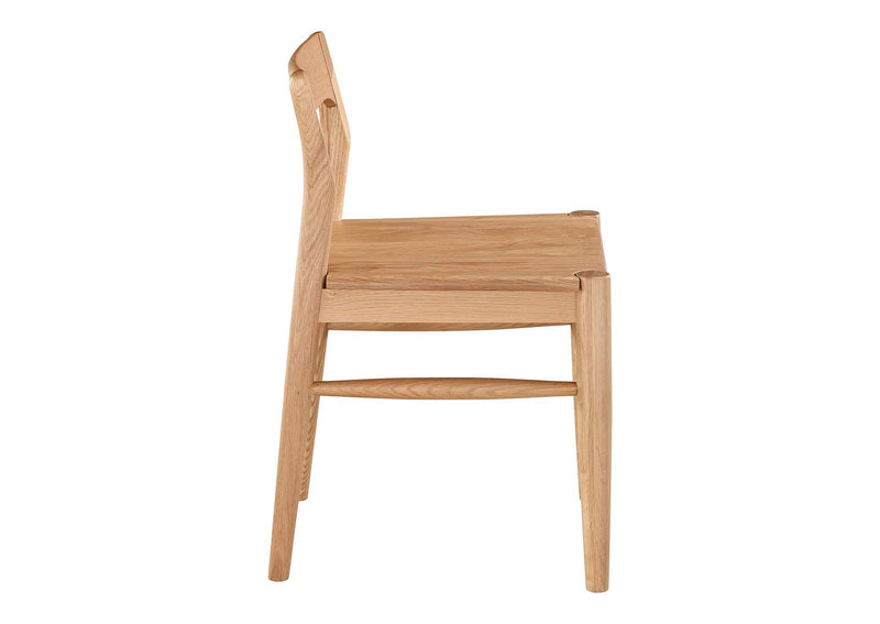BC-1123-24 Owing Dining Chair Natural Oak - Set Of Two